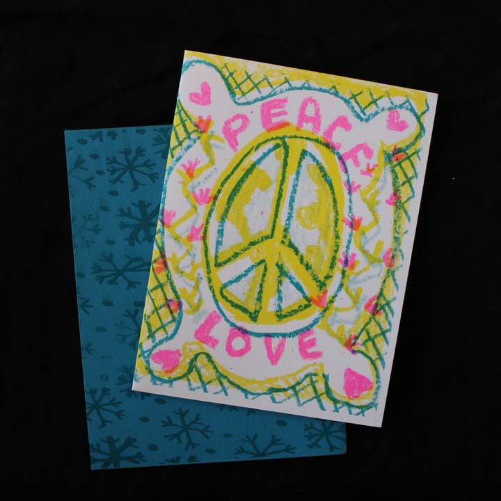 Peace Love Card for wholesale by Looky Here