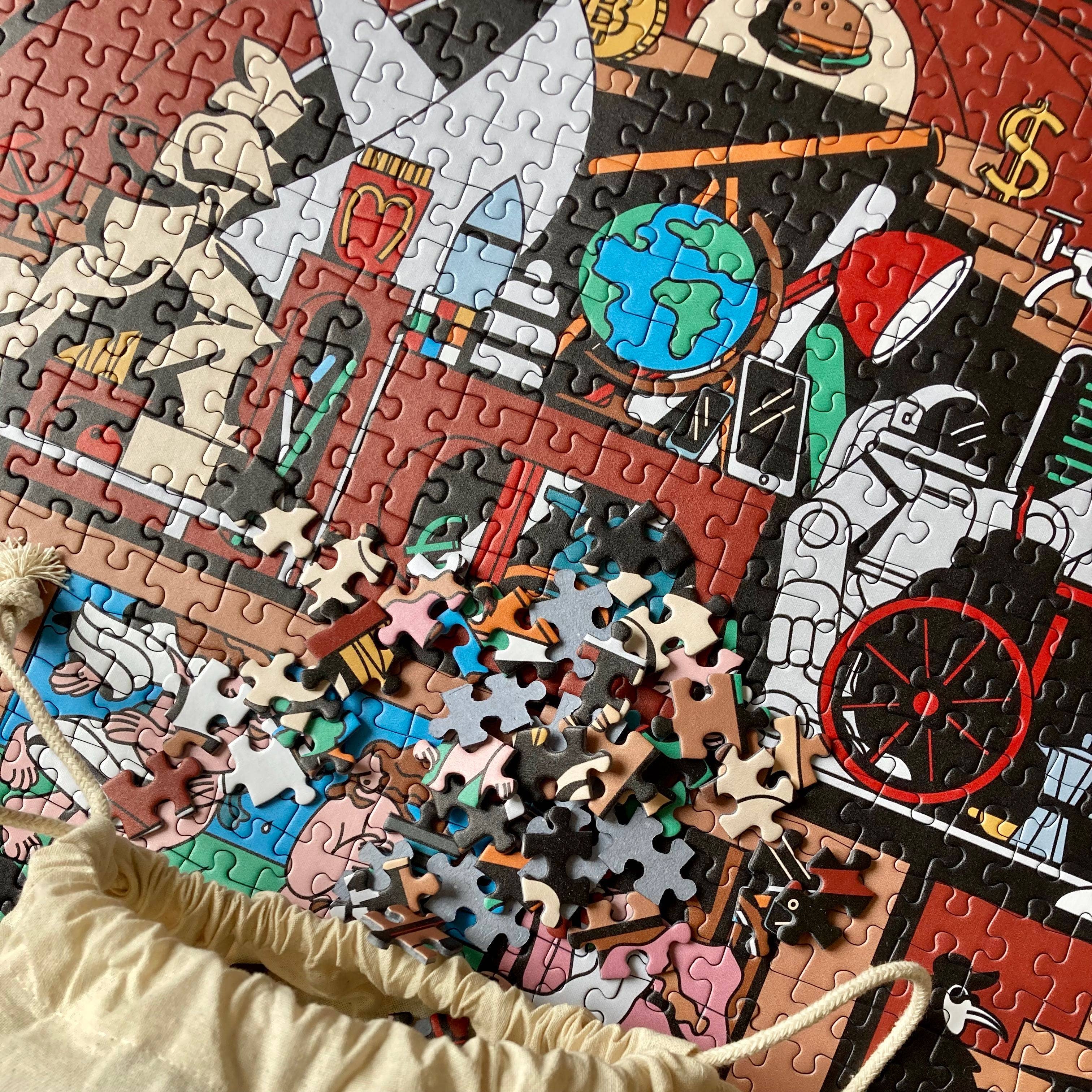 Das Puzzle Kollektiv – wholesale Pussel - Vuxen – "Touch av civilisation"3