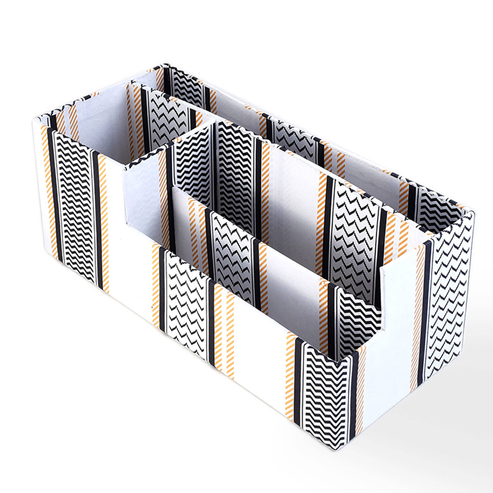 ExpoBazaar – wholesale Desk organiser – Desk Organizer 4 sections | 13.5x5.8x5" Stationery Organizer0