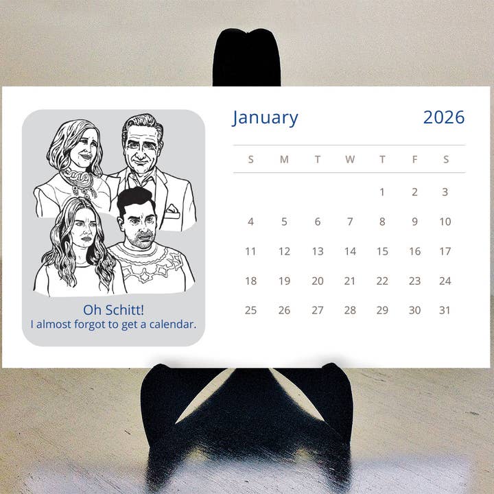 Schitts Creek 2026 Desk Calendar for wholesale by Design Corner