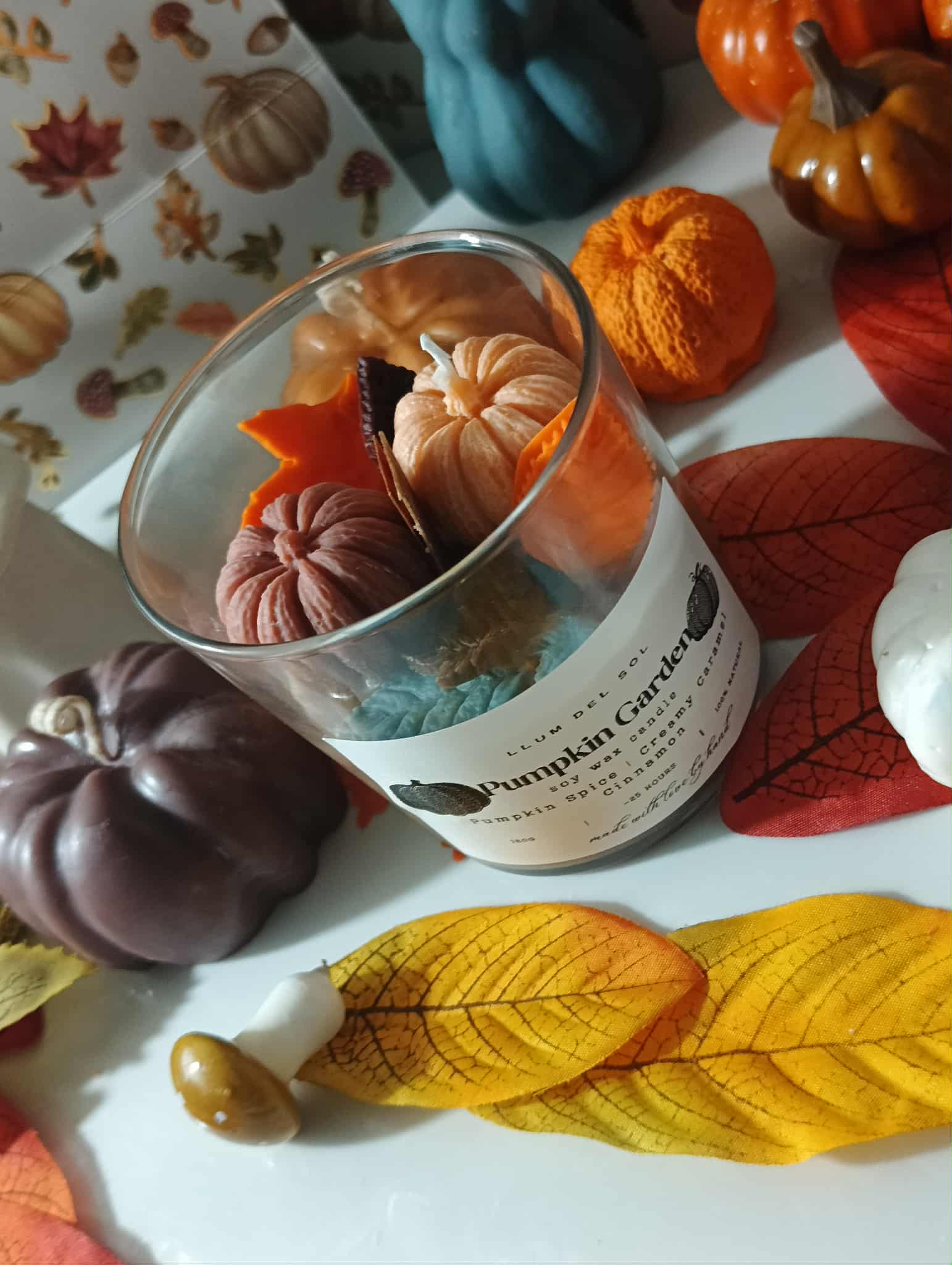 Llum del Sol - Wholesale Jar/Filled Candle - Pumpkin Candle Chai Candle – Pumpkin Spice, Creamy Caramel 2