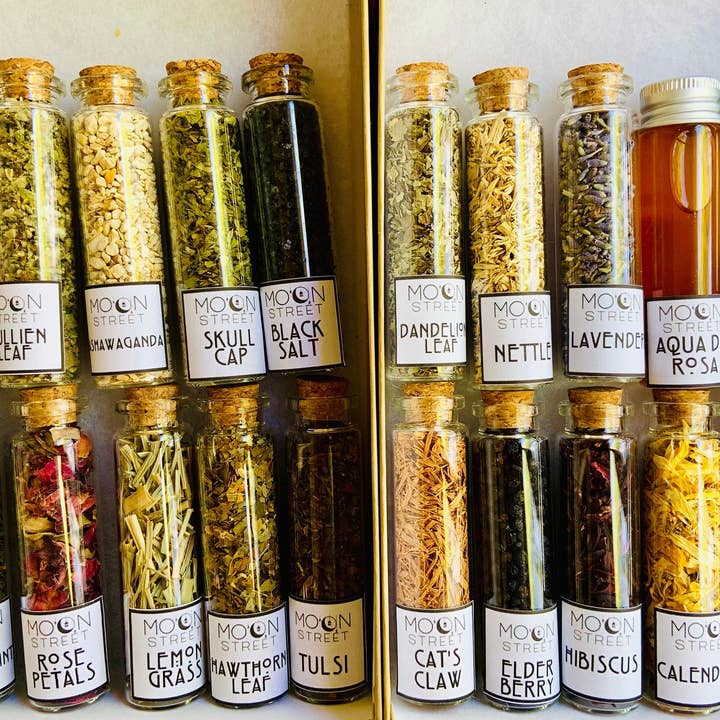 Moon Street Kits - Vendita all'ingrosso Attrezzatura per meditazione - Herb Alter Starter - Kit da farmacista per strega