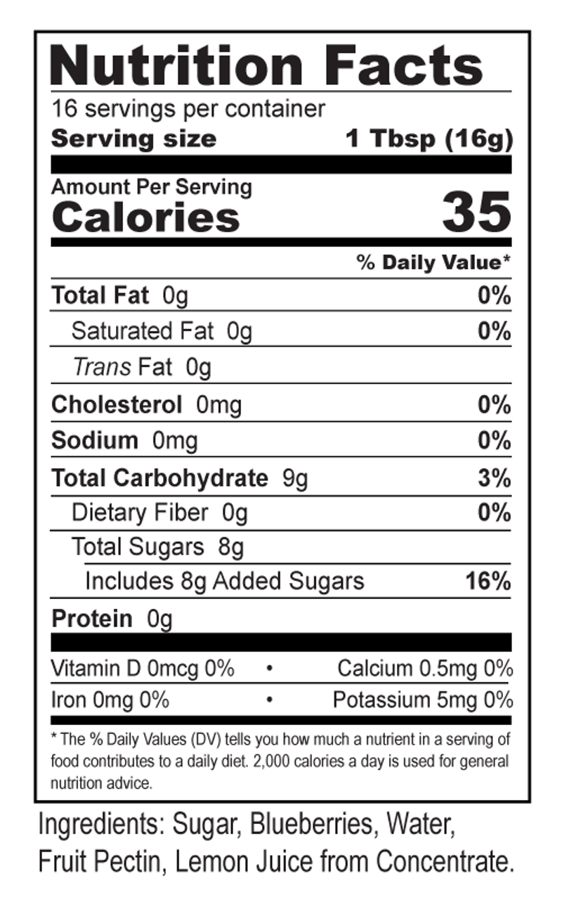 Cooper's Mill - Vente Confiture/gelée - Confiture de bleuets - Demi-pinte1