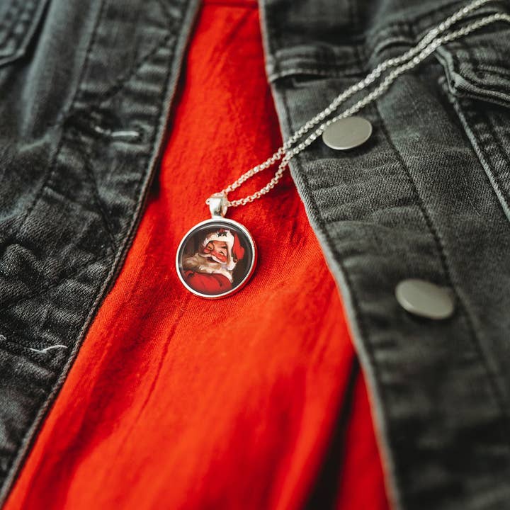 Whimsy Spirit Shop - Wholesale Pendant/Charm Necklace - Christmas Santa Necklace4