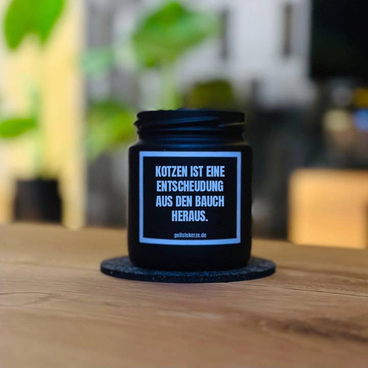 geilstekerze - Wholesale Jar/Filled Candle - Scented candle | VOMITING IS A GUT DECISION.1
