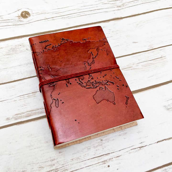 Soothi | Containers Of Creativity - Wholesale Journal/Diary - World Map 7x5 Handmade Leather Journal8