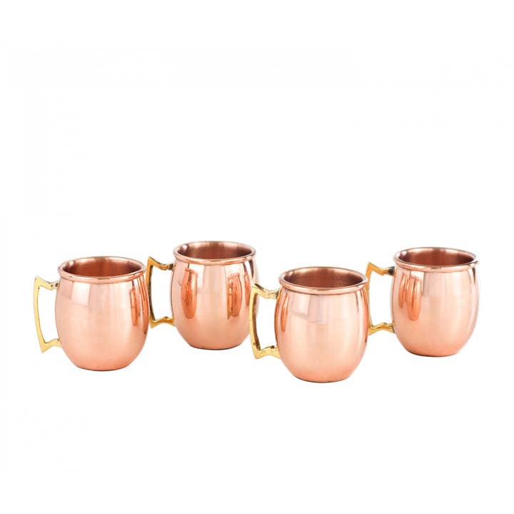Copper Mug Company - Wholesale Shot Glass - Original Mini-Shot: 2oz Moscow Mule Copper Shot Glasses Set