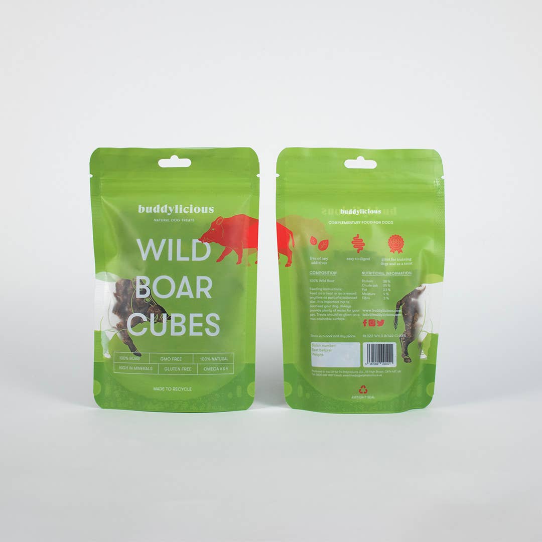 Buddylicious - Wholesale Hondenkoekjes - Hond - Buddylicious 100% natuurlijke wilde zwijnblokjes hondensnack4