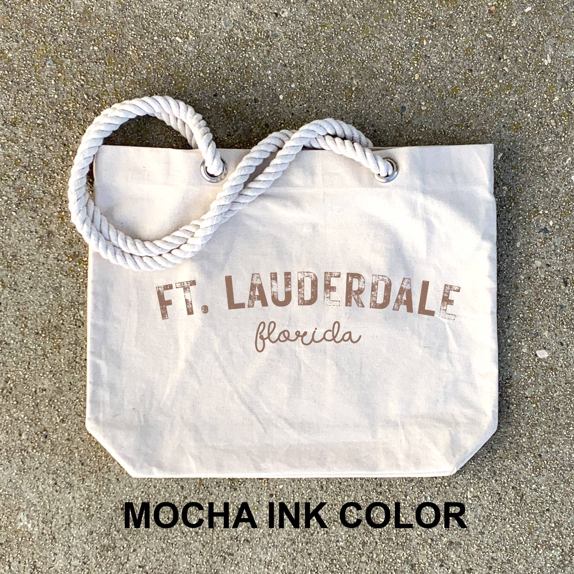 Sockprints - Wholesale Beach Bag - Custom Beach Tote Bag with Rope Handles ­ Personalized8