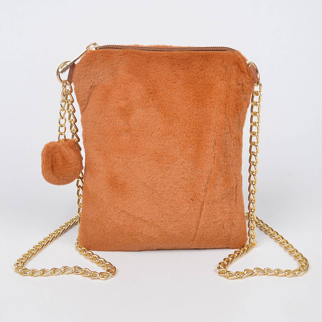 3AM BY H&D ACCESSORIES - Wholesale Clutch Bag - Women's - Faux Solid Fur Mini Clutch0