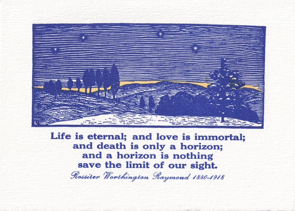 Saturn Press – Großhandel Beileidskarten – Horizon - Mitgefühl Gruß3