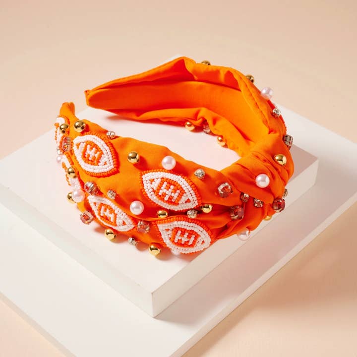 Frem - Wholesale Fashion Headband - Women's - Gameday Pearls and Seed Beads Headband10