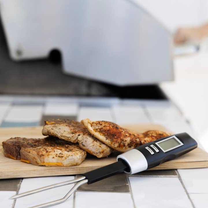 Fox Run Brands - Wholesale Thermometer - Outset Grill Fork Digital Meat Thermometer For BBQ