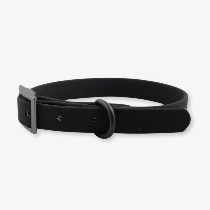 Black Waterproof Dog Collar for wholesale by The Rover Boutique