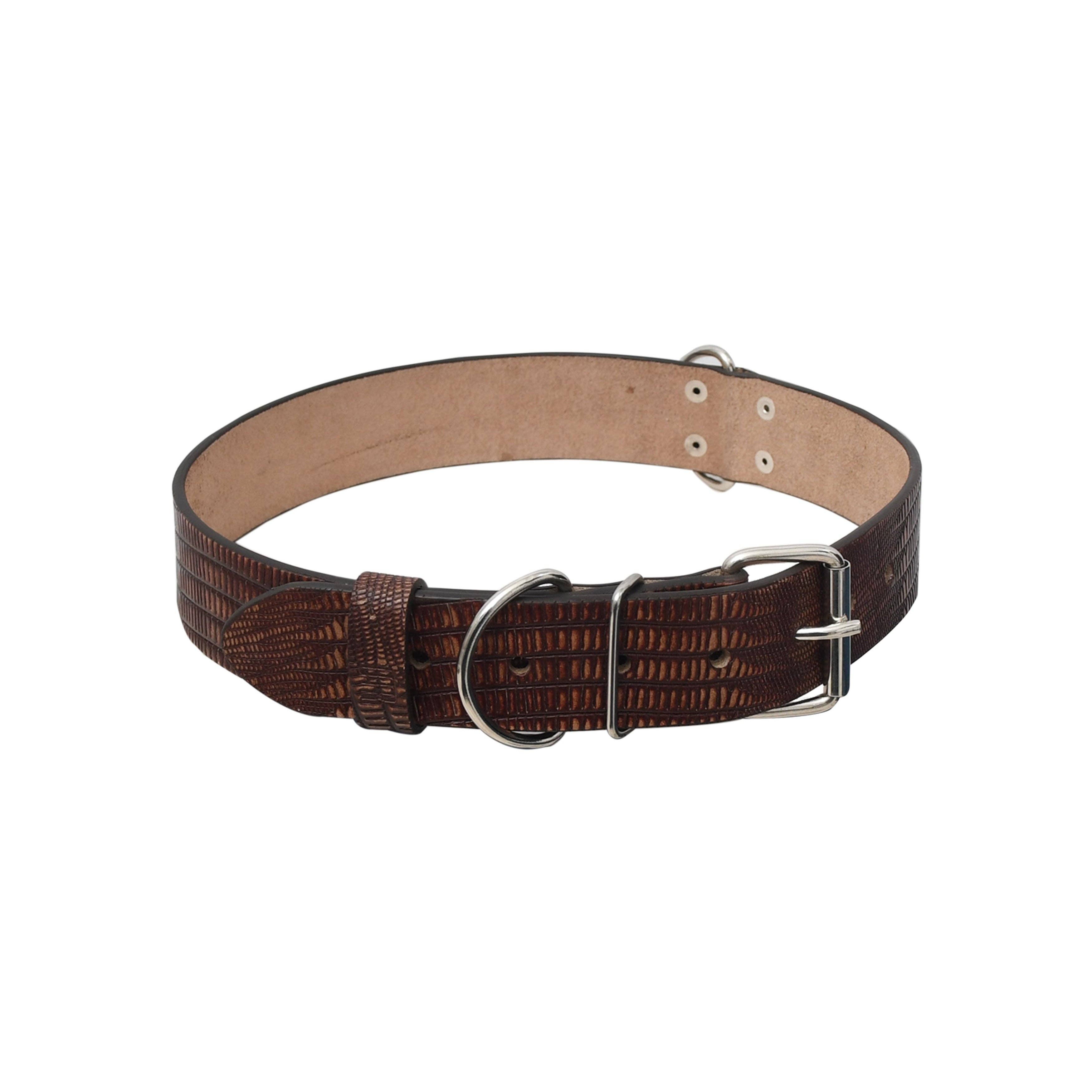 USA Leather Shop - Vente Collier – chien - Collier pour animaux en cuir classique réglable de haute qualité