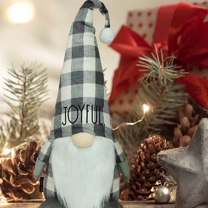 DesignStyles Home - Wholesale Christmas Decoration - Rae Dunn "Joyful" Plush Gnome