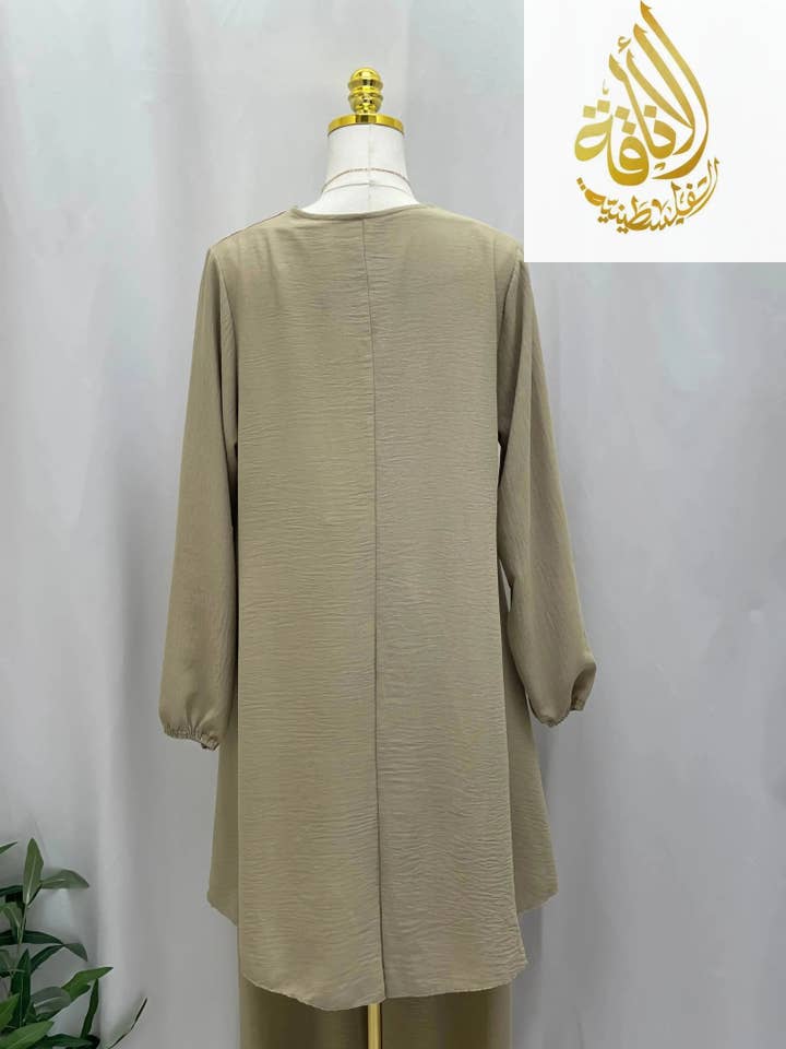 Palestinian Elegance - Wholesale Top & Pant Set (NOT Loungewear) - Women's - Modest Women's Long Tunic & Pant Set - Contemporary & Stylish22