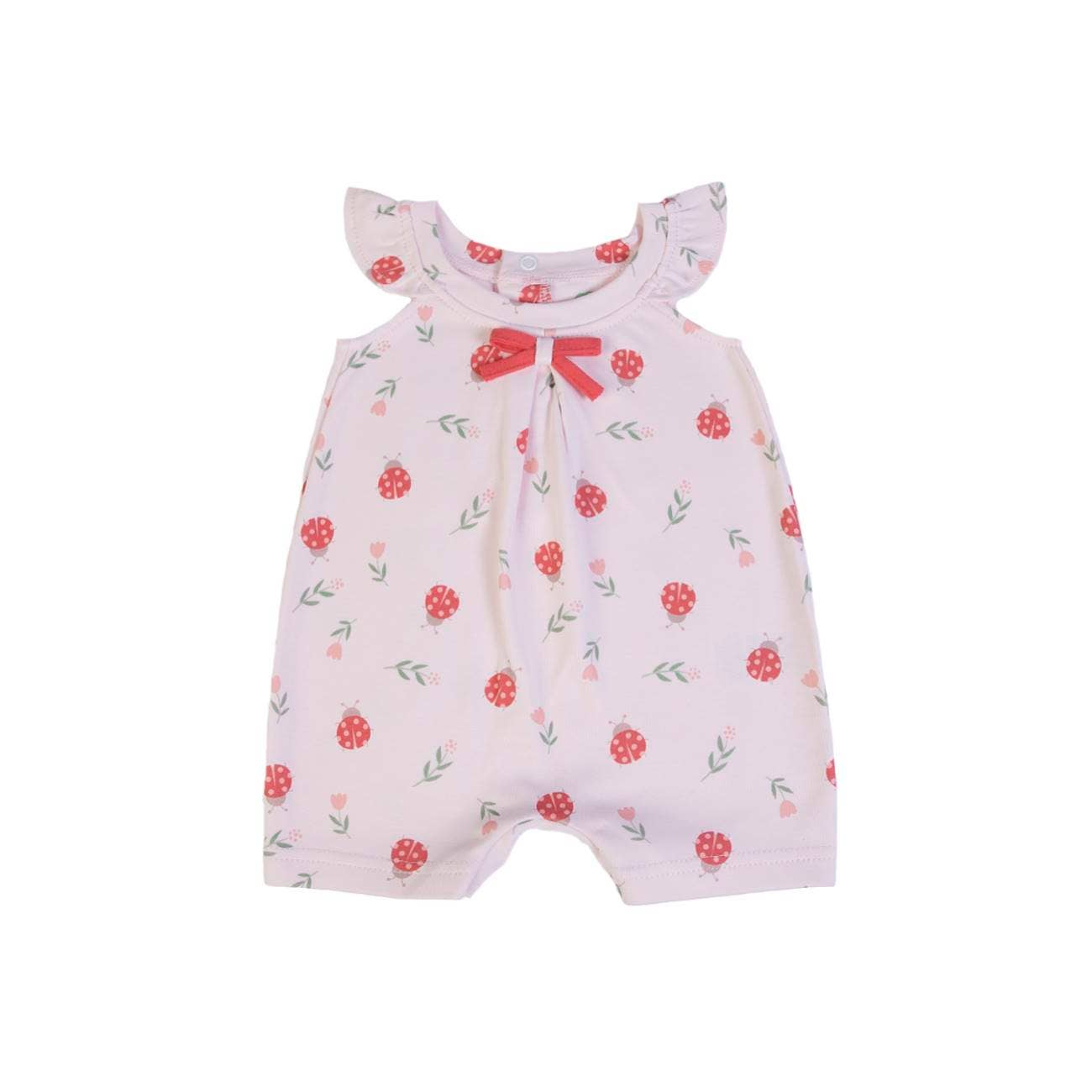 Light pink coral 16411 - Romper - SS 25 for wholesale on Faire