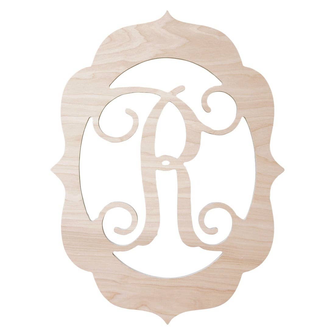 Wholesale Boutique - Wholesale Wall Sign - Fancy Frame Wood Monogram- Single Initial0