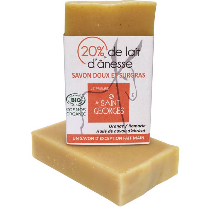 Jabón de leche de burra 20% naranja y romero para venta al por mayor de SAVONNERIE SAINT GEORGES
