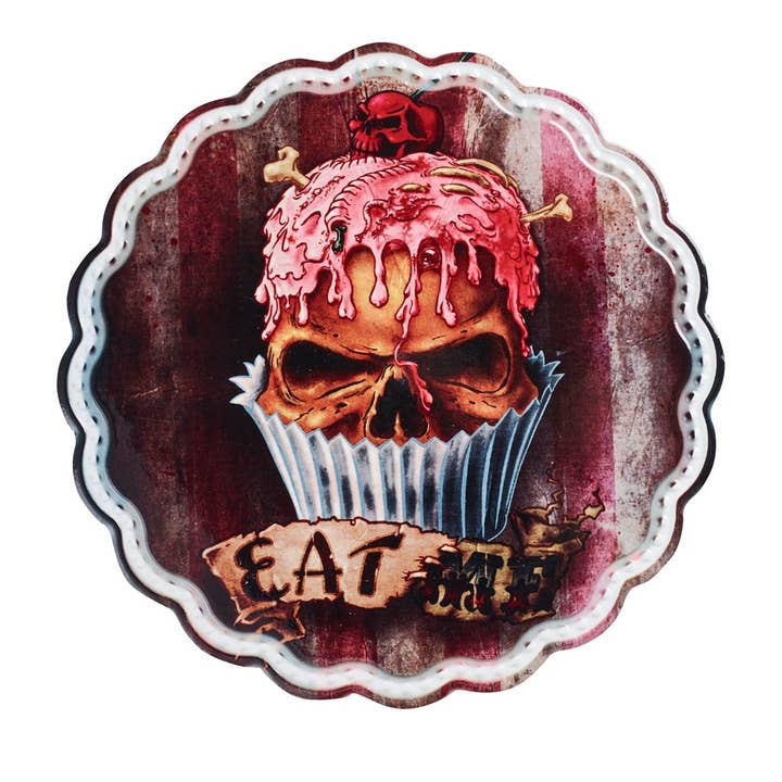 Alchemy England – wholesale Trivet – Skull Cupcake (Ceramics Trivet)
