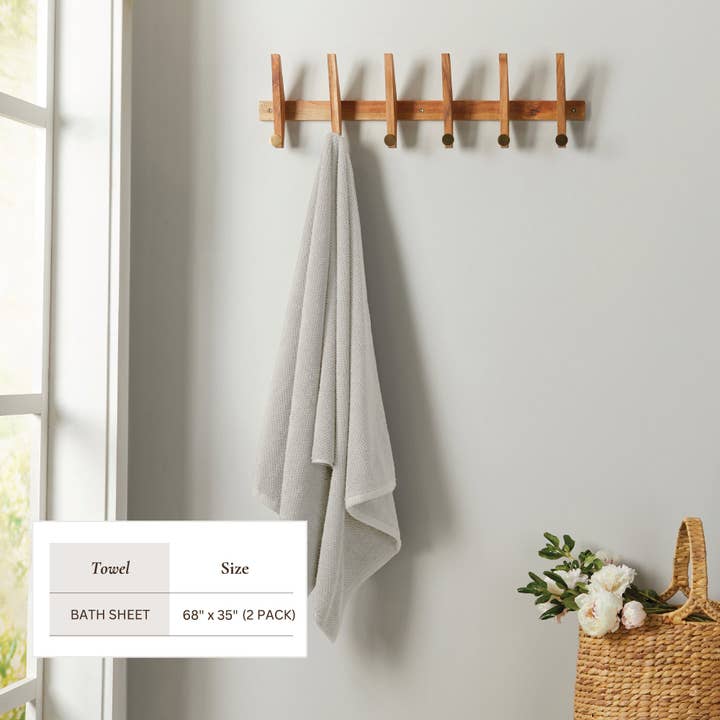BH Collective - Wholesale Towel Set - Cotton Textured Bath Towel Set - Acacia Collection53