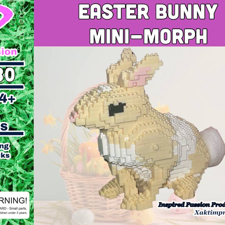 Modèle Mini-Morph Micro-Block en forme de lapin de Pâques pour la vente par Inspired Passion Productions,LLC