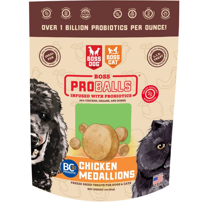 Boss Dog Proballs - Chicken (3 oz) for wholesale by BOSS DOG BRAND, INC.
