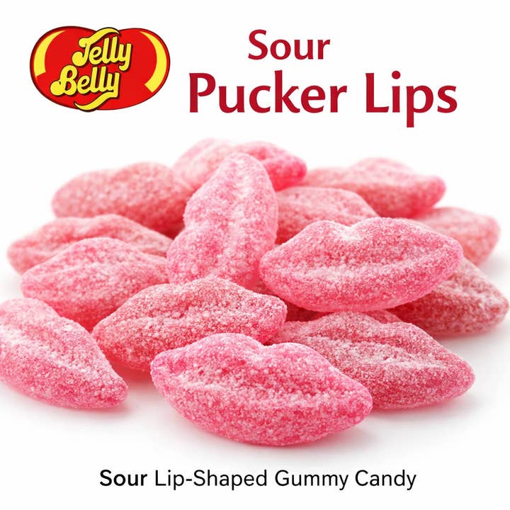 Jelly Belly Sour Pucker Lips - Viral Valentines Day Treat for wholesale by Gumdrop Garden