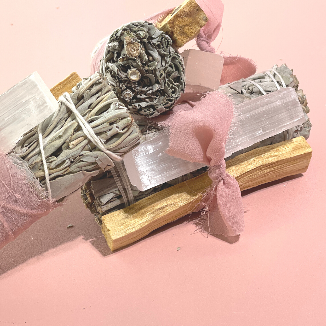 Sow the Magic - Wholesale Sage Bundle - White Sage Protection Bundle with Selenite and Palo Santo3