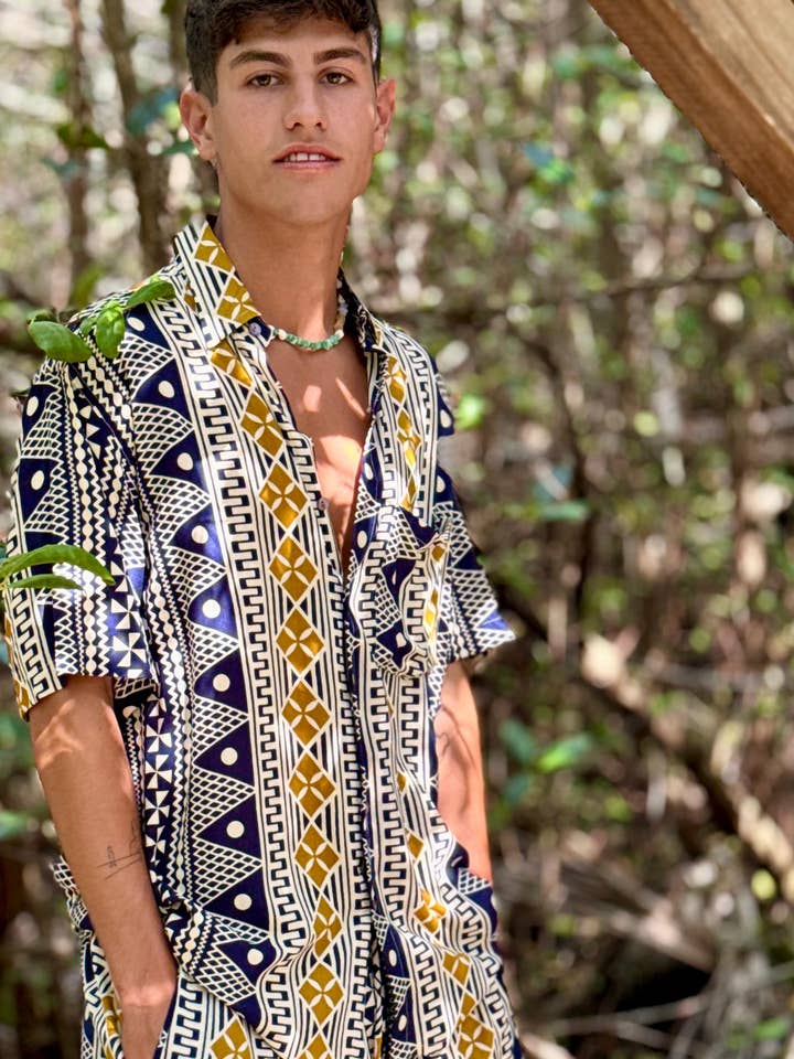 Neue Kollektion Große Viskose-Kurzarmhemden für den Großhandel von Arena Formentera