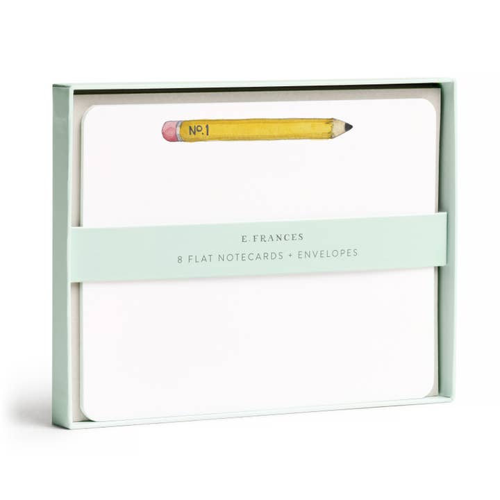 Pencil Flat Note Set for wholesale by E. Frances Paper