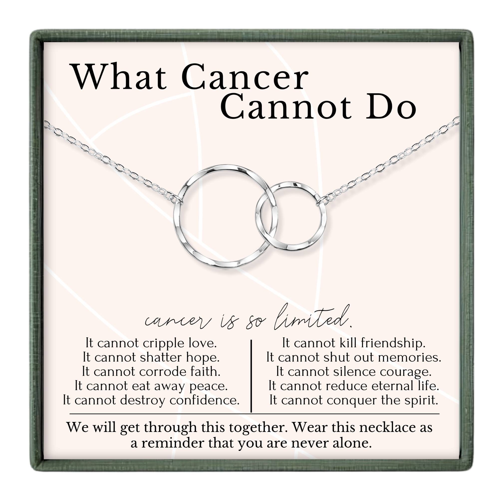 hope love shine – Engroshandel Halskæde med vedhæng – Støtte til kræftgenopretning Gave til hende - Guld Sølv Perle0