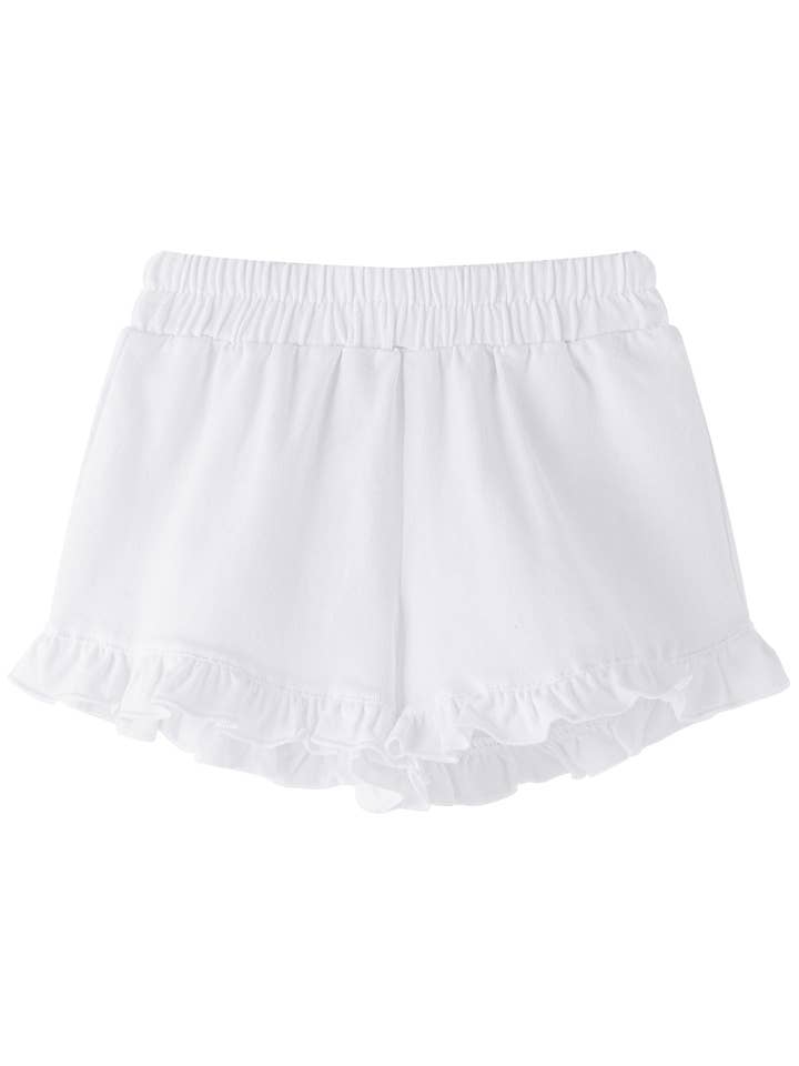 Kort hvid baby pige med flæse BGV66612 for engroshandel hos Newness Kids