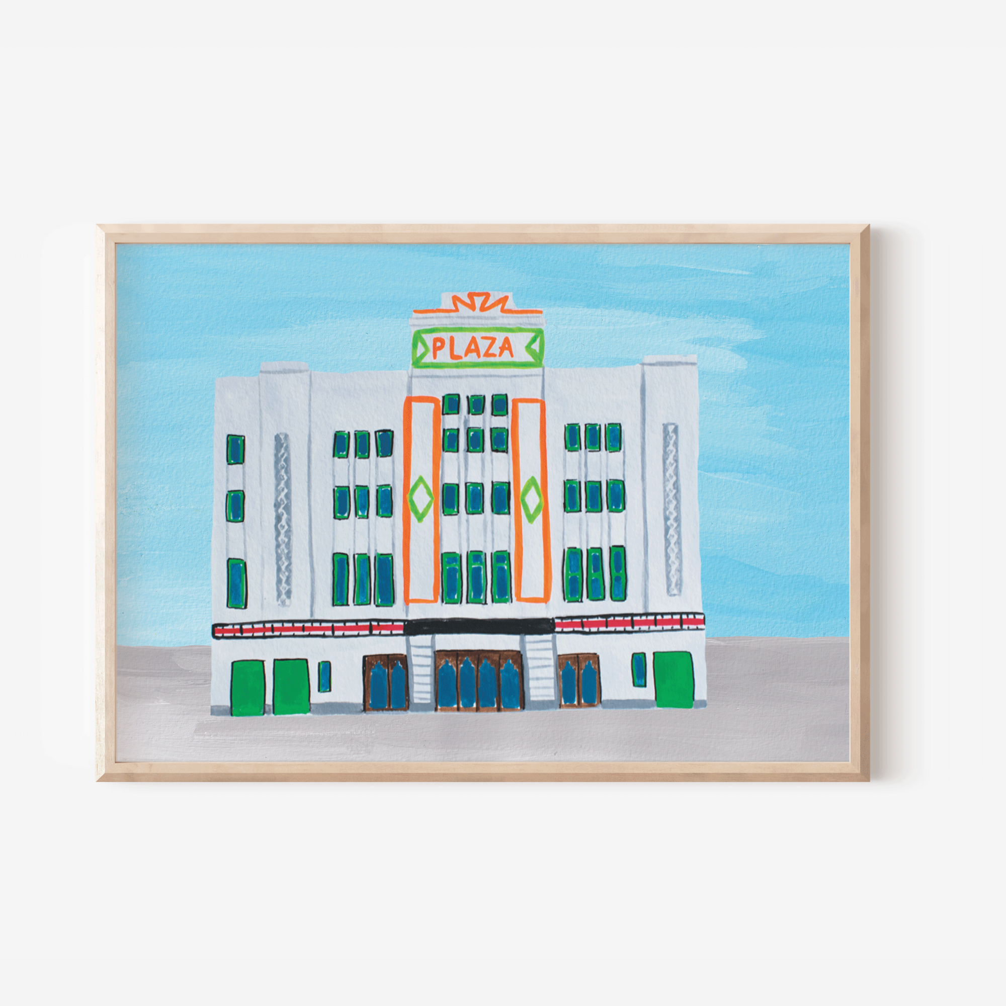 Charlotte Farr Illustrations - Wholesale Art Print - Stockport Plaza Art print1