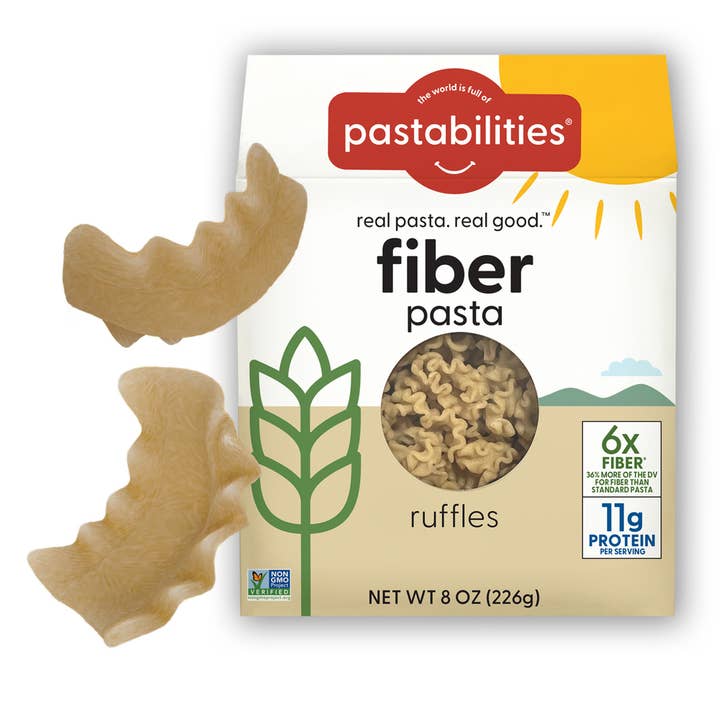 Pastabilities - Wholesale Pasta - Fiber Ruffles Pasta (High Fiber, Good Protein)
