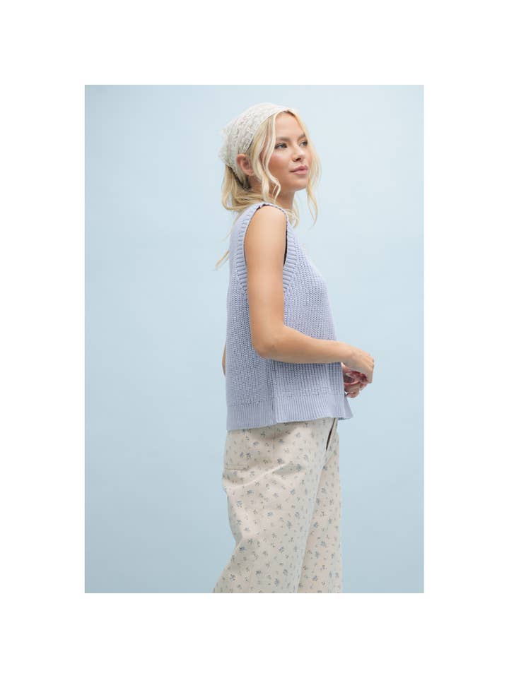 Wishlist Apparel - Wholesale Sweater Vest - Women's - KNIT SWEATER VEST / WL25-10205