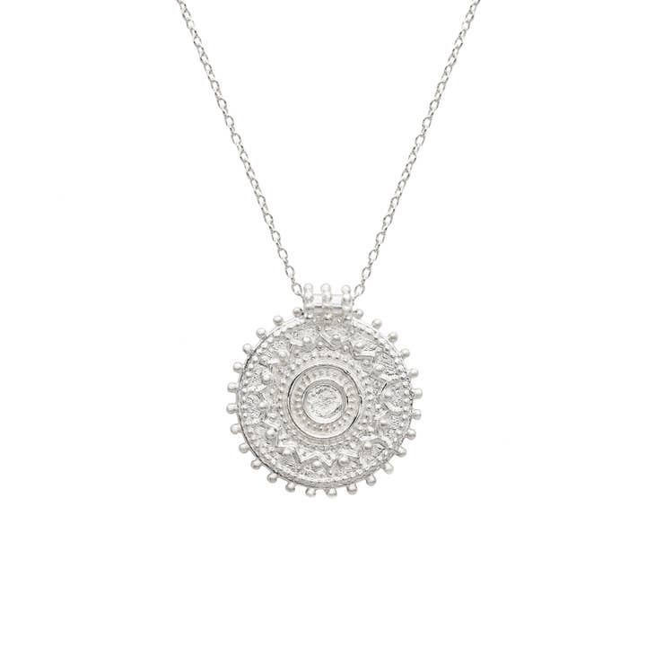 Surya Pendant Recycled Sterling Silver for wholesale by Loft & Daughter