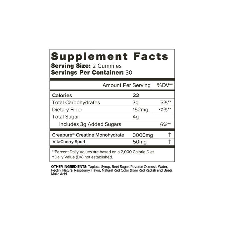 Organifi - Wholesale Oral Supplement/Vitamin - Creatine Cherry Chews