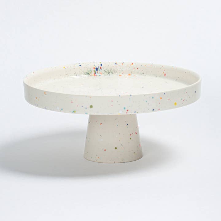 New Party Cake Stand 28cm White *New shape for wholesale by Egg Back Home