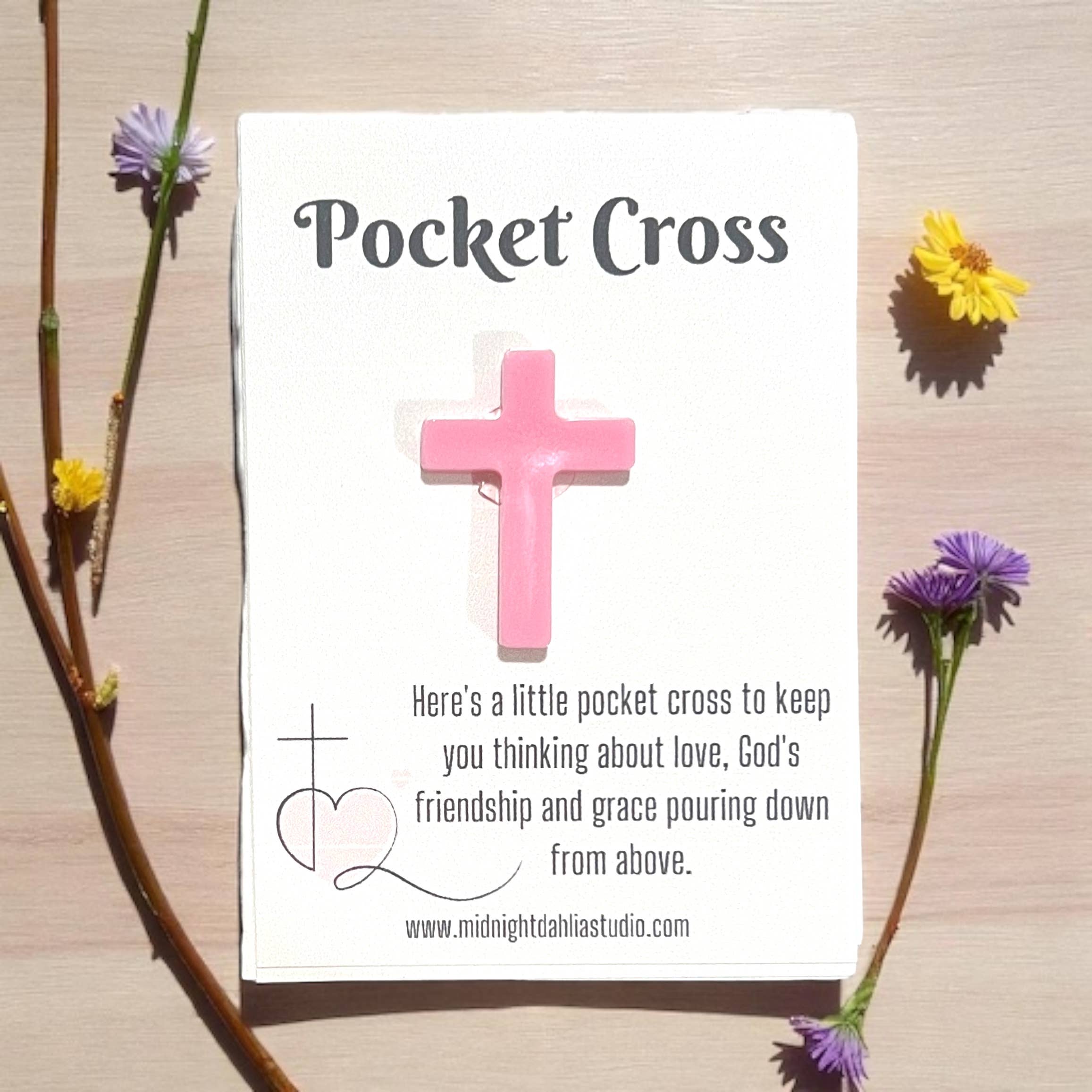Midnight Dahlia Studio - Wholesale Keepsake Coin/Token - Pocket Cross | Christian Gift Poem 3