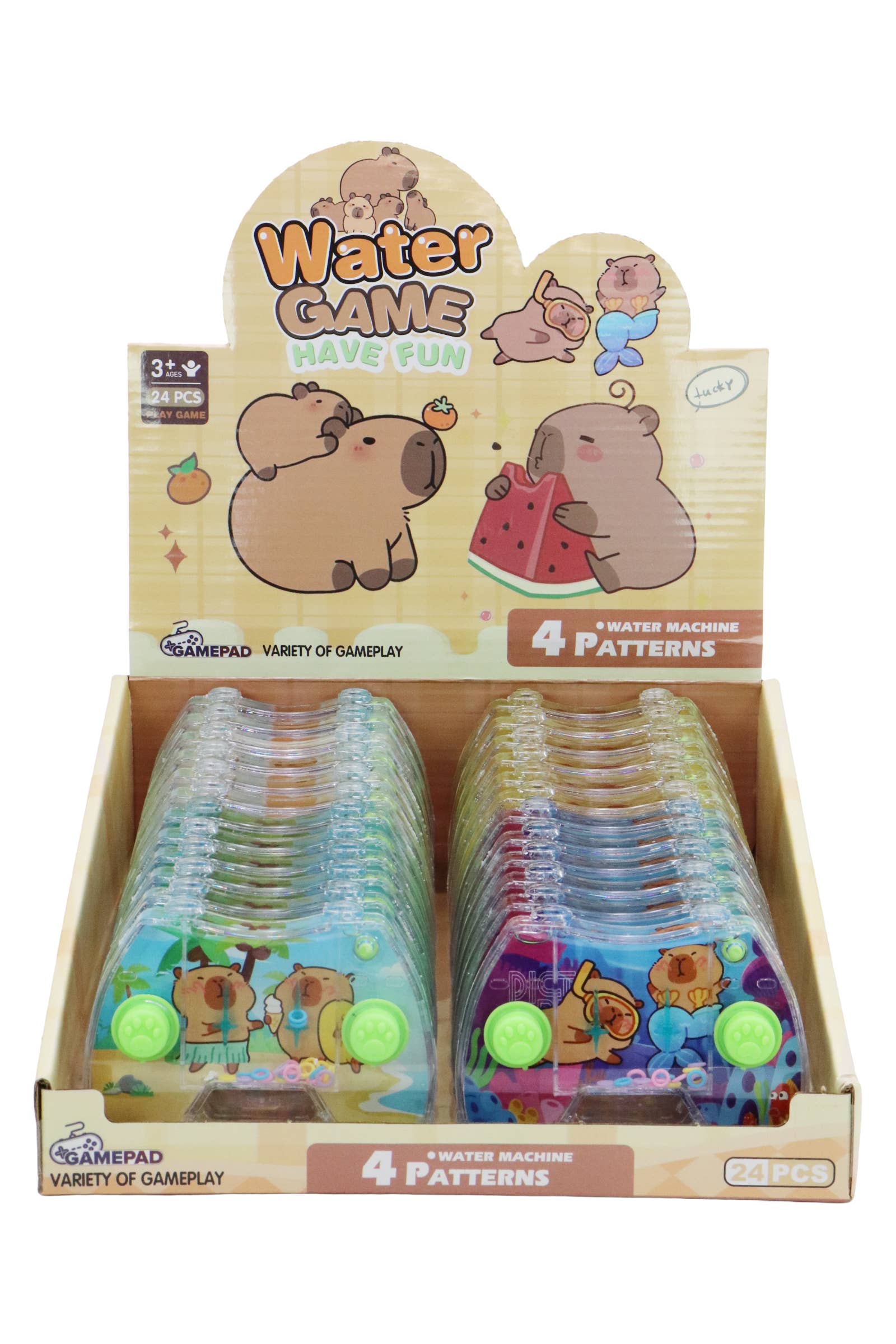 SURTIDO Consola Capybara Joystick Portátil Juego de Lanzamiento de Aros Apilables de Agua de venta al por mayor en Faire2