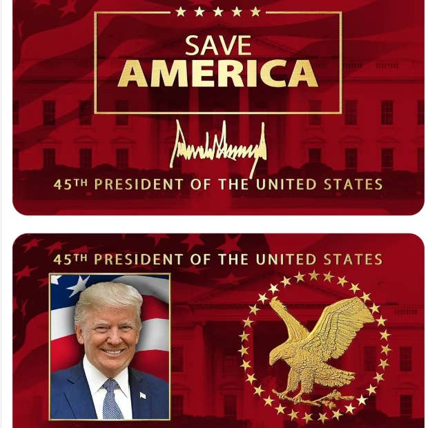 Carte de soutien Sauver l'Amérique pour la vente par I Love My Freedom