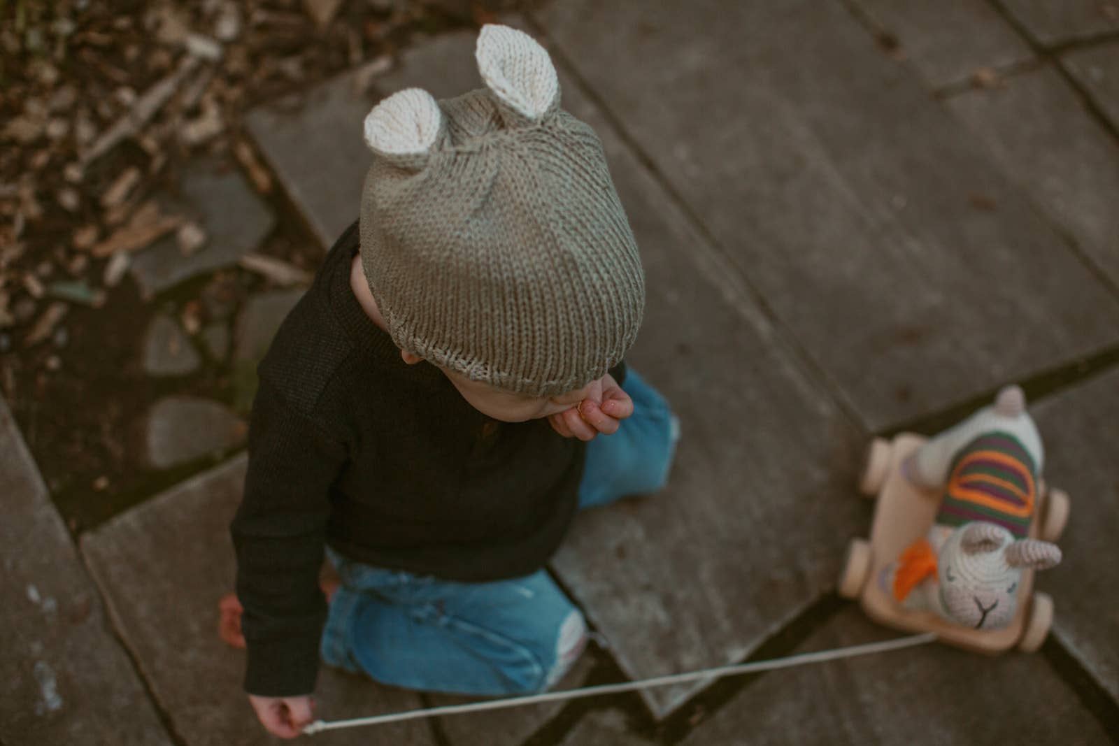 Pebblechild - Wholesale Stuffed/Plush Toy - Kids & Baby - Crochet Baby Toy pull along - llamas natural9