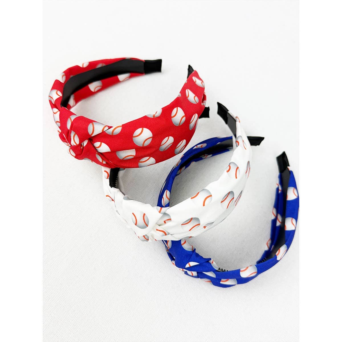 MIX COLOR Baseball Game Day Knot Hairband for wholesale on Faire2