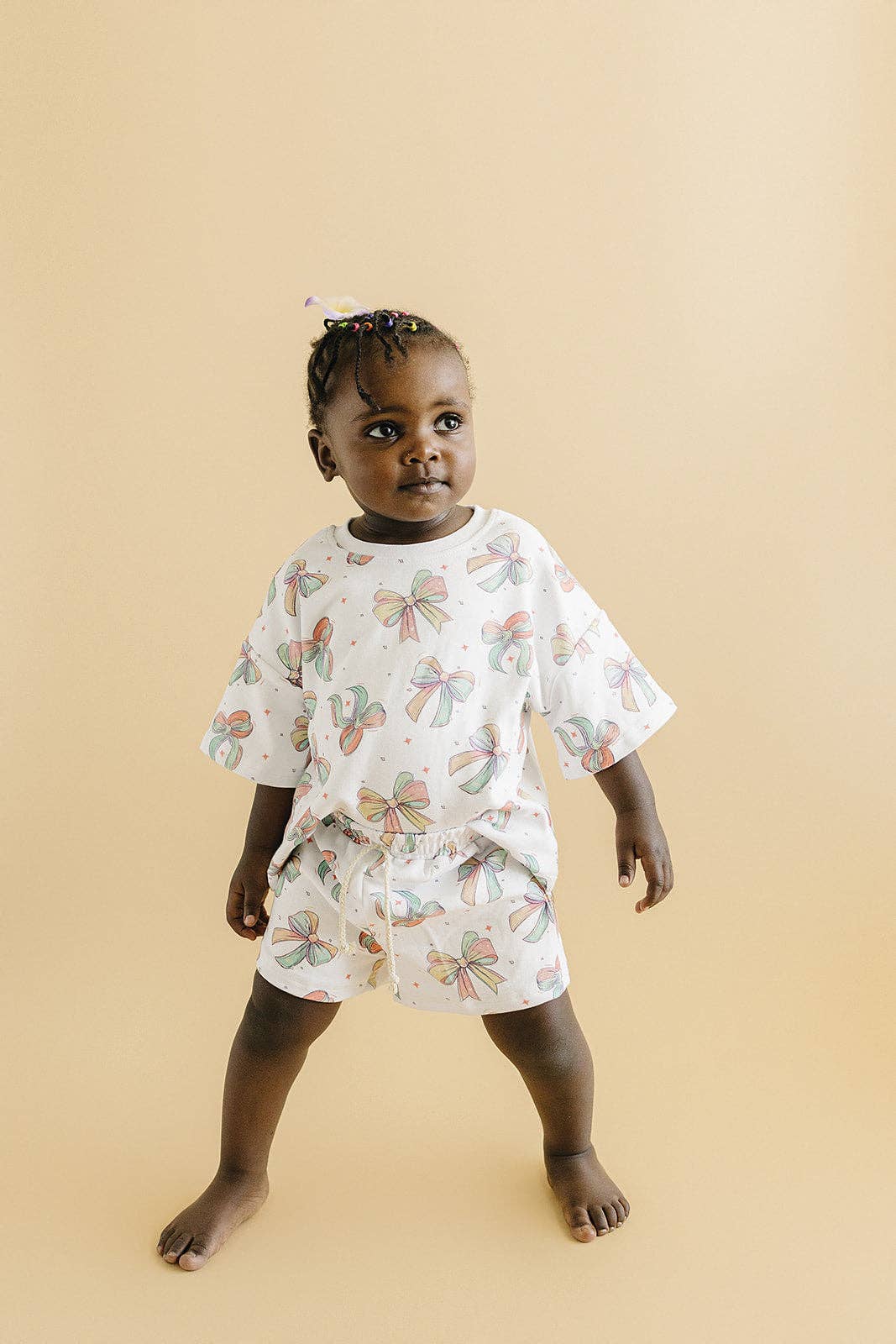 Lucky Panda Kids - Vente Ensemble haut et short – enfant - Ensemble de shorts | Nœuds joyeux1