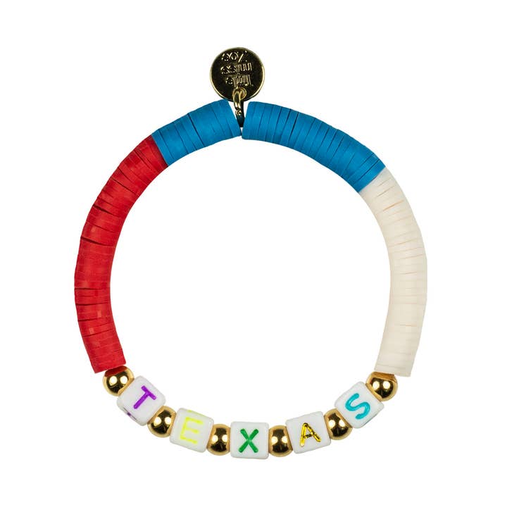 Vinyl Record Word Kids Bracelet - Travel Collection for wholesale by Little Miss Zoe