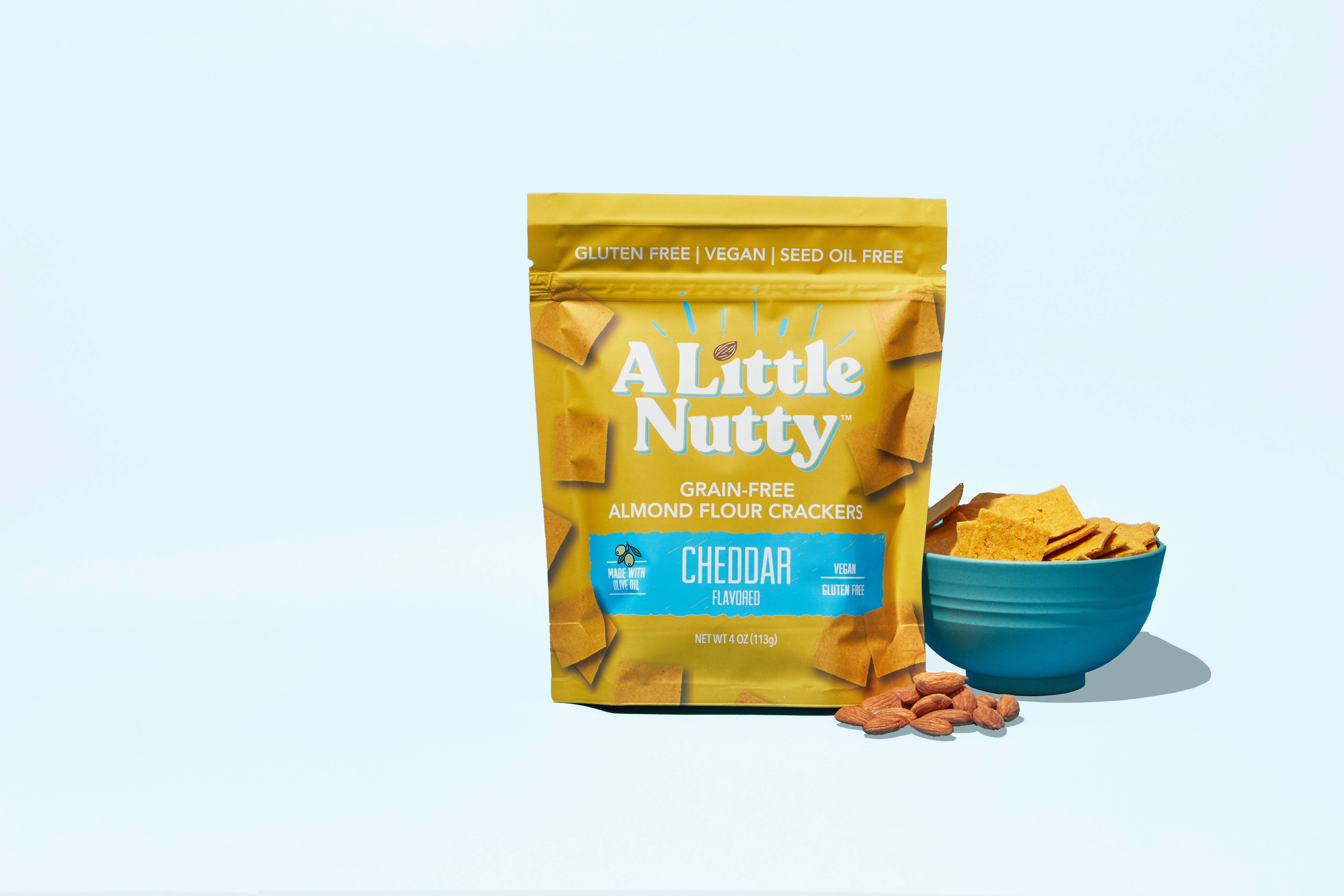 A Little Nutty - Wholesale Crackers - Grain-Free Cheddar Flavored Crackers3