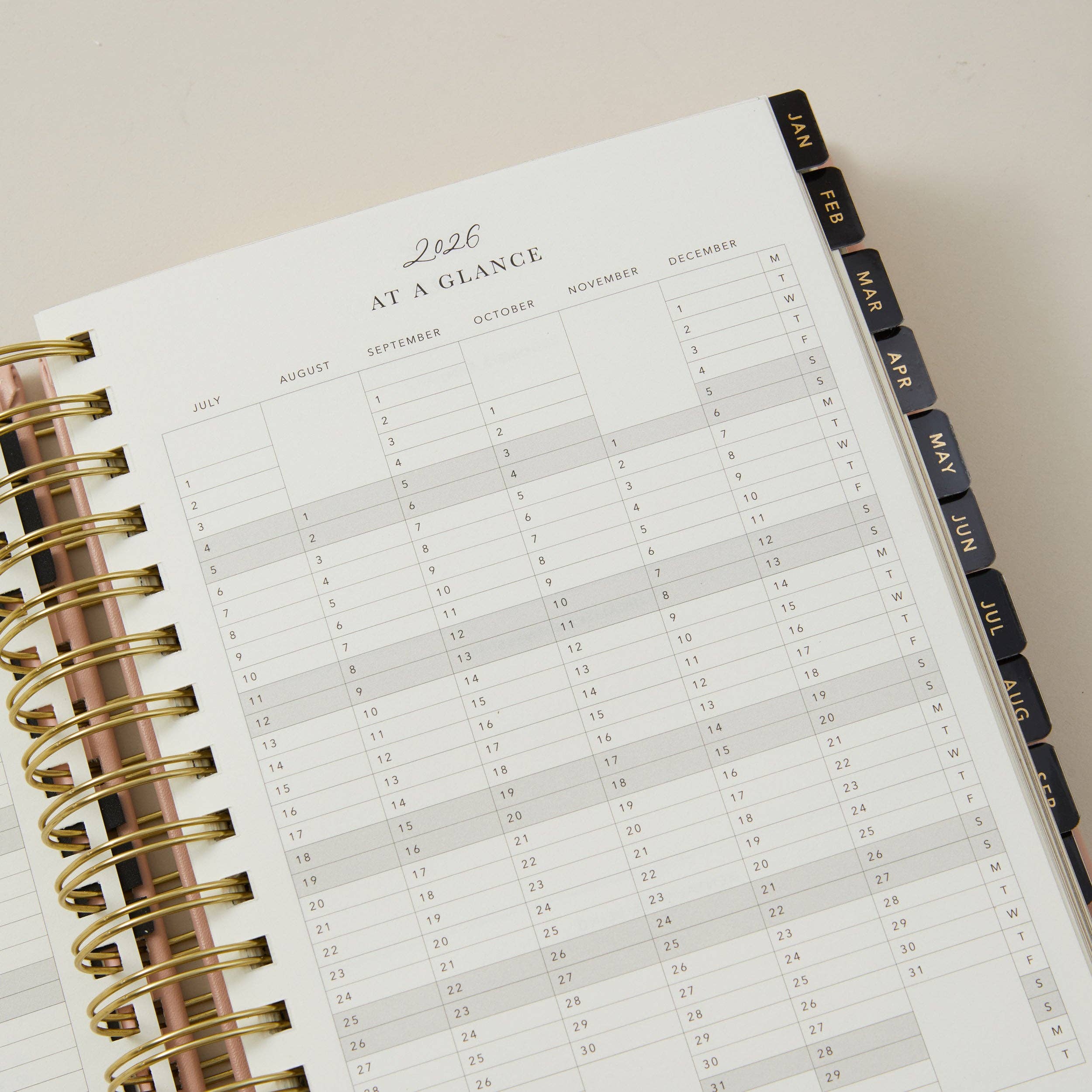 Blush And Gold - Wholesale Planner - 2026 Daily Planner - Sunset10