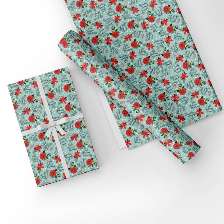 Disrupted Industries - Wholesale Flat Wrap - Bah Fucking Humbug Wrapping Paper